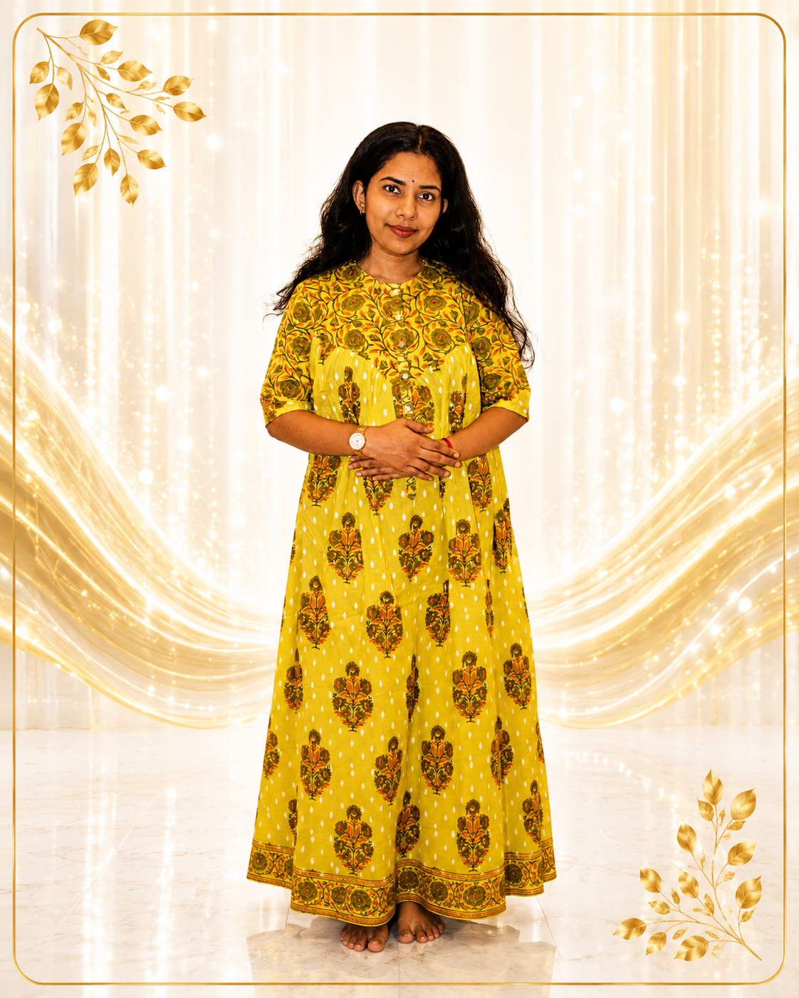 Exquisite Cotton Fabric Anarkkali with Palazzo