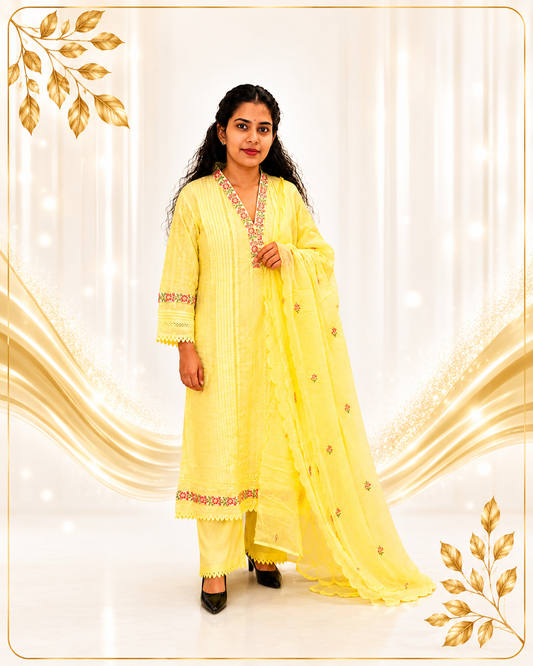 Exquisite Embroidery Anarkkali with Dupatta