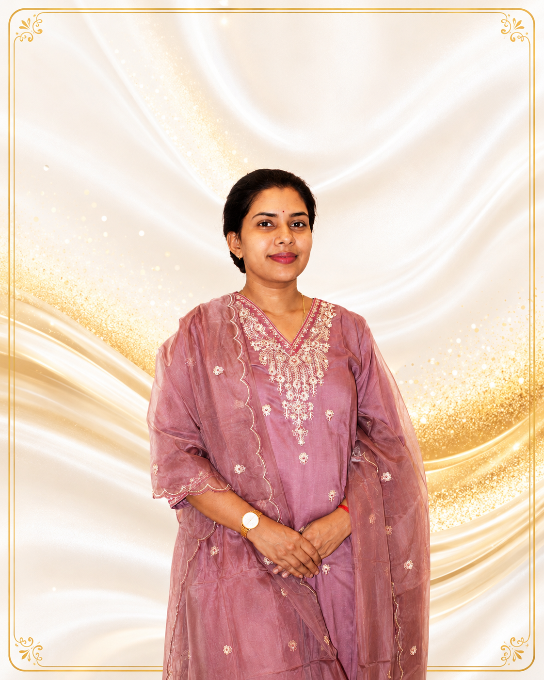 Premium Fabric Embroidery Kurti with Dupatta